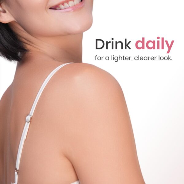 Version 1.0.0 Vaso con agua y tableta Relumins Gluta C Fizz