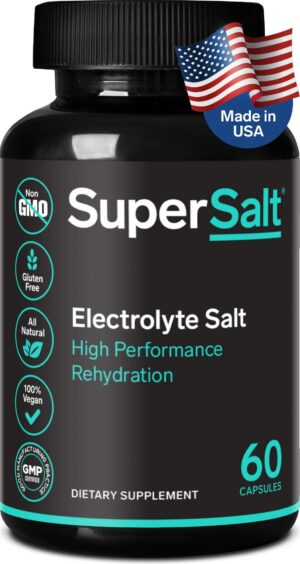 Tabletas de electrolitos SuperSalt para recuperación y rehidratación