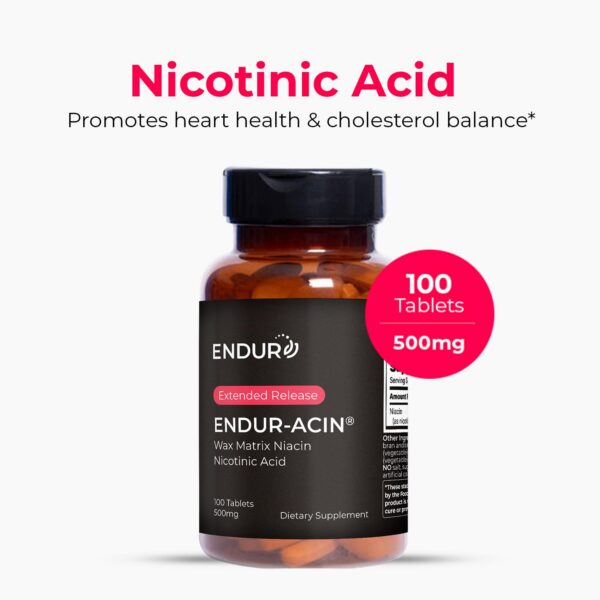 Tabletas Endur-Acin vitamina B3 de liberación prolongada