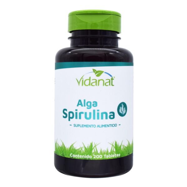 Tabletas espirulina Vidanat detalle