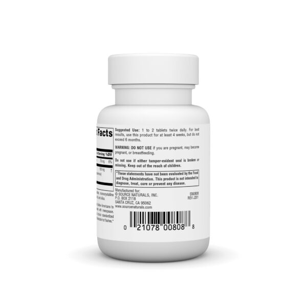 Tabletas extraídas de Cohosh Negro Source Naturals