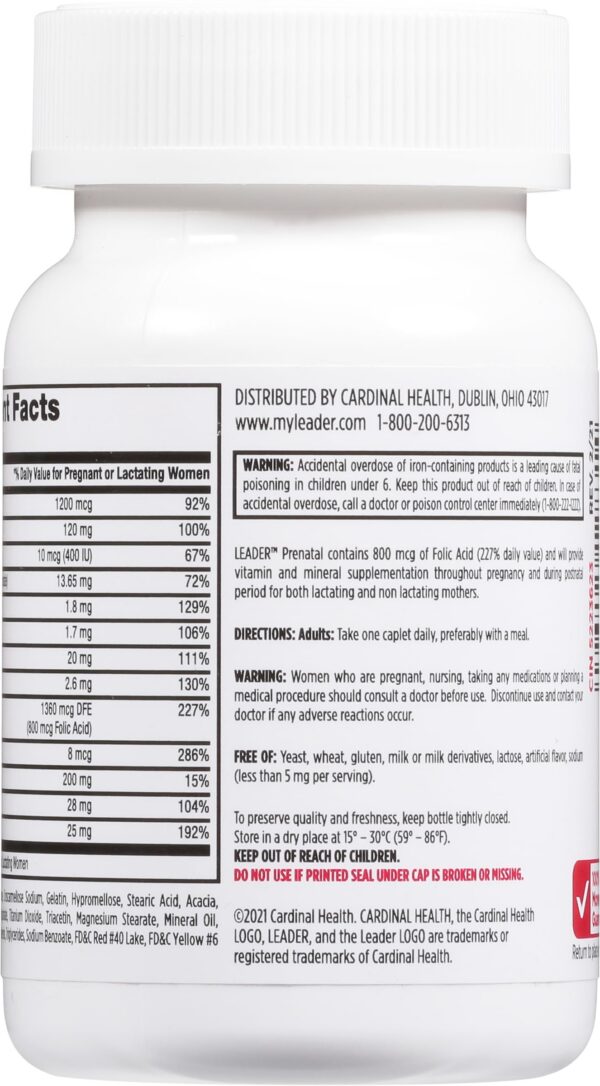 Version 1.0.0 Tabletas fáciles de tragar vitaminas prenatales Leader