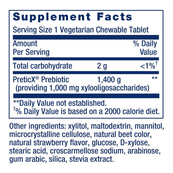 Tabletas FLORASSIST prebiótico con fibra PreticX®