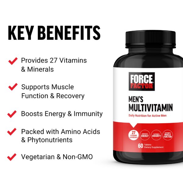 Version 1.0.0 Tabletas de Force Factor Multivitaminas para Hombres