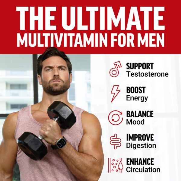 Tabletas de Force Factor Test X180 multivitaminico para vitalidad masculina