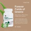 Version 1.0.0 Tabletas Forever Living Fields of Greens en mano