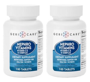 Version 1.0.0 Tabletas GeriCare Nephro vitamina c complejo b 100 unidades