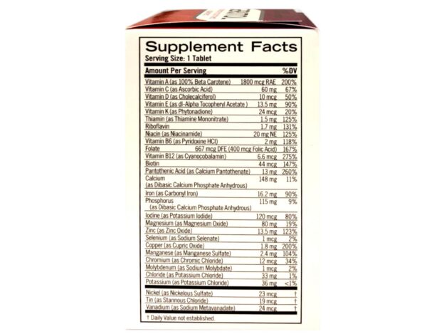 Version 1.0.0 Tabletas Geritol apoyo energia sistema inmune salud ósea