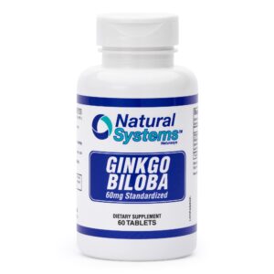 Tabletas Ginkgo Biloba 60 mg suplemento memoria y energía