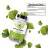 Tabletas ginkgo biloba certificadas Amazing Botanicals para memoria