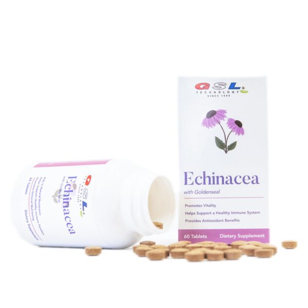 Tabletas GSL Technology con extracto de echinacea y goldenseal 200mg