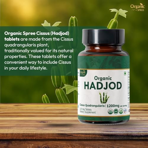Tabletas Hadjod Cissus Organic Spree detalle concentrado