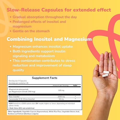 Tabletas de inositol en frasco