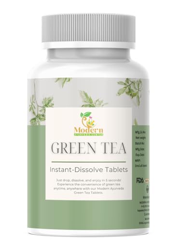 Version 1.0.0 Tabletas instantáneas de té verde frontal Modern Ayurvedic Center