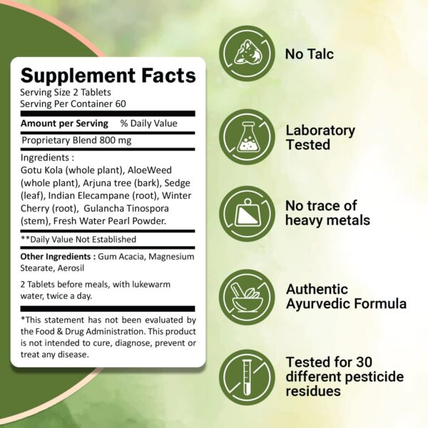 Paquete 3 Mukta Vati Ivy tabletas herbal ayurvédica original