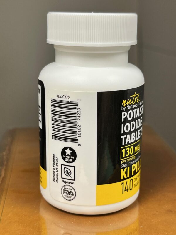 Tabletas KI alineadas para uso