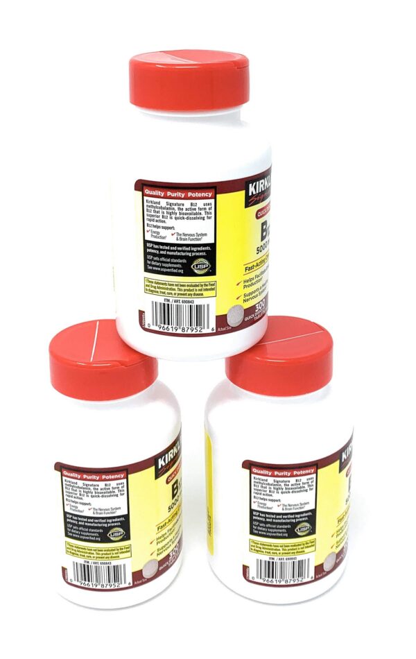 Tabletas Kirkland B-12 5000 mcg sublingual