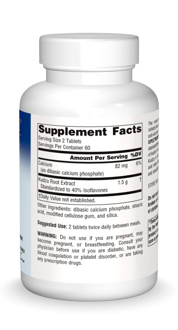 Version 1.0.0 Tabletas de Kudzu Planetary Herbals mostrando cantidad