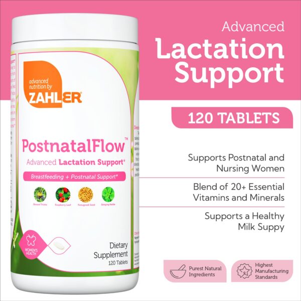 Tabletas para lactancia en vitaminas posnatal Zahler