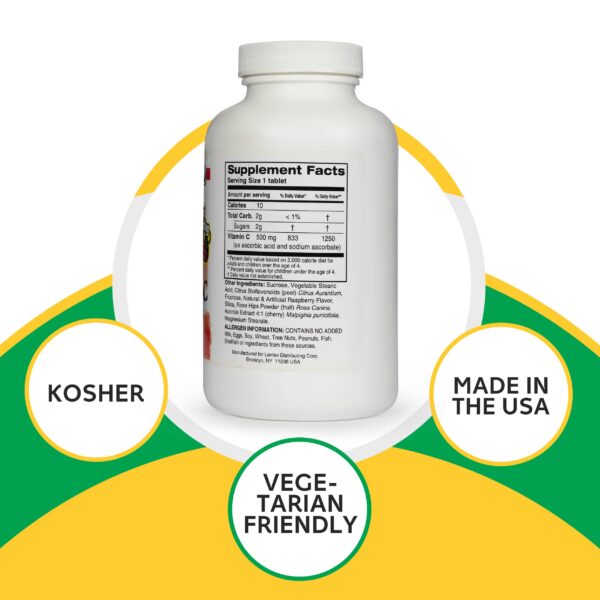 Tabletas Landau vitamina C masticable 500 mg acerola