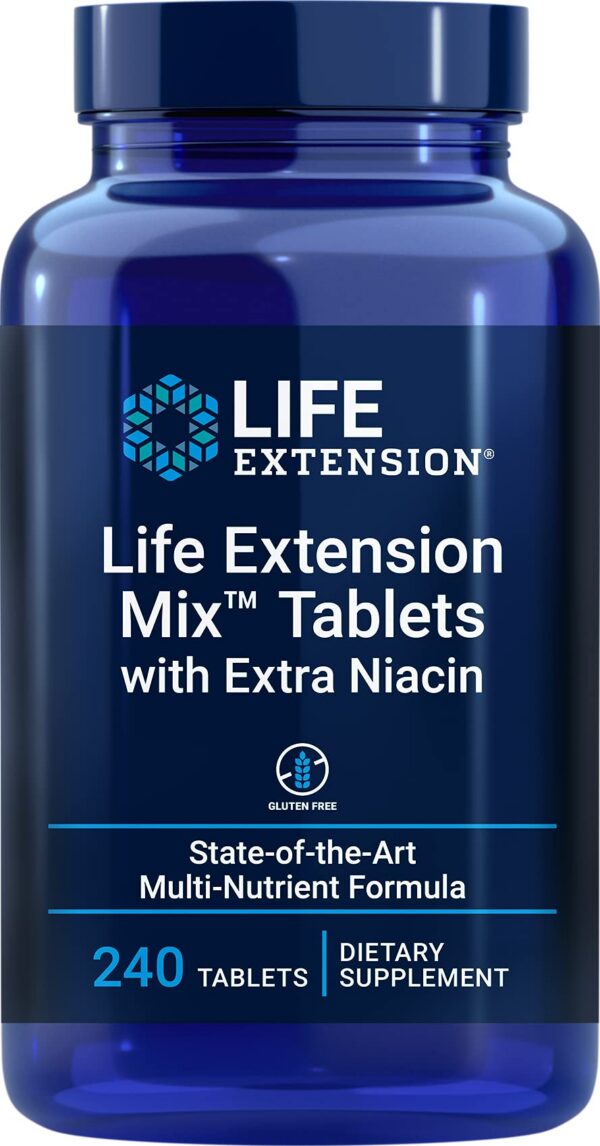 Version 1.0.0 Tabletas Life Extension Mix con niacina extra
