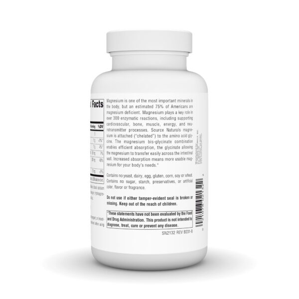 Tabletas de magnesio bis-glicinato