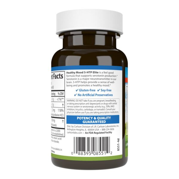 Tabletass masticables 5-HTP sabor frambuesa Carlson