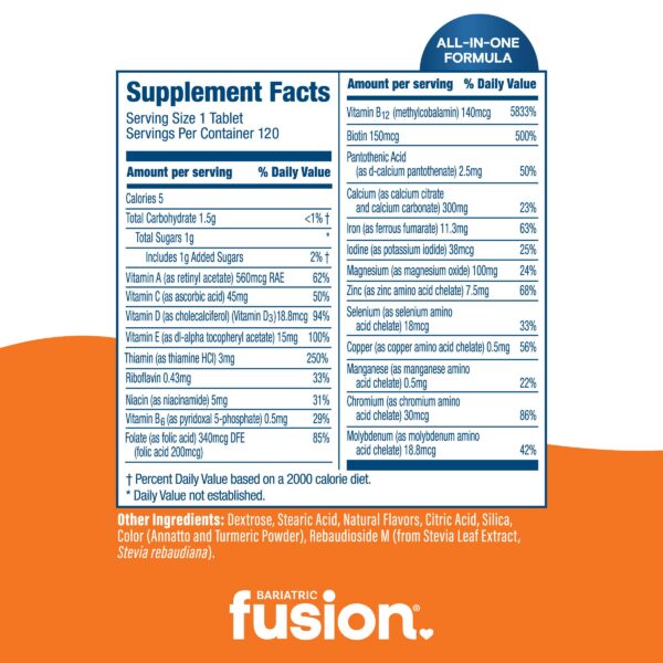 Version 1.0.0 Tabletas masticables Bariatric Fusion