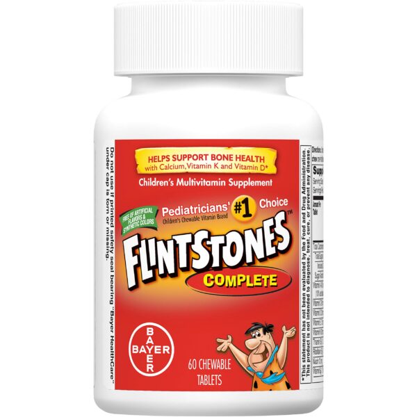 Tabletas masticables Flintstones multivitaminico niños sabor fruta