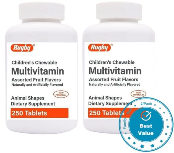 Tabletas masticables con formas de animales y sabores frutales