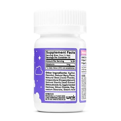Tabletas masticables melatonina sabor bayas para niños
