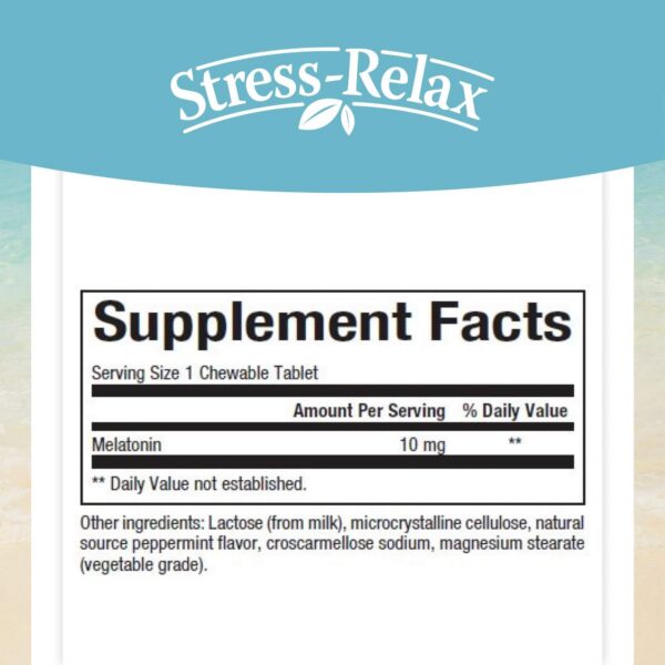 Version 1.0.0 Tabletas masticables melatonina sabor menta por Natural Factors