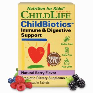 Tabletas masticables probióticas Childbiotics para niños