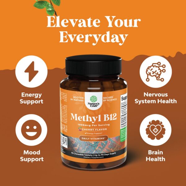 Tabletas masticables Vitamina B12 Natures Craft