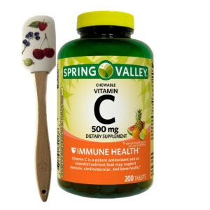 Tabletas masticables de vitamina C Spring Valley sabor tropical 200 unidades