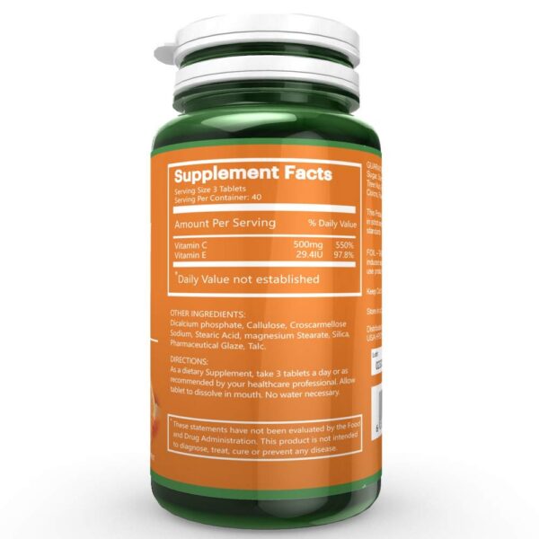 Version 1.0.0 Tabletas masticables de vitamina C y E