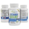 Tabletas masticables vitamina D3 y K2 Vitalité Now sabor cereza