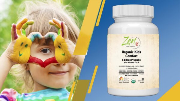 Tabletas masticables Zen Kids sabor amigable para niños