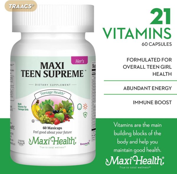 Tabletas multivitamínico Maxi Health para chicas