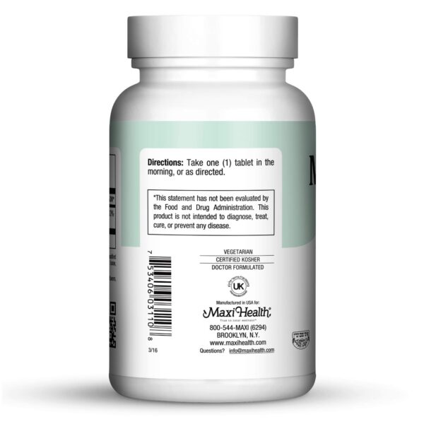 Tabletas Maxi Health vitamina B6 para salud mental y nerviosa