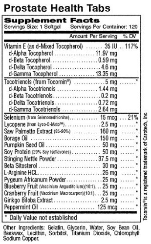 Tabletas MDR para próstata con ingredientes naturales saw palmetto