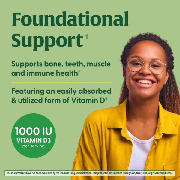 Tabletas MegaFood Vitamina D3 para músculos y huesos