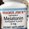 Tabletass de melatonina masticable sabor a menta Trader Joe's