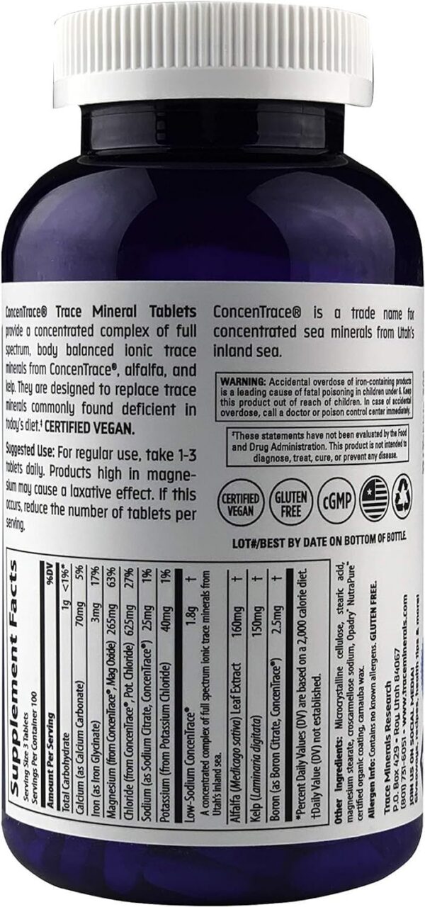 Tabletas minerales Trace Minerals para apoyo articular