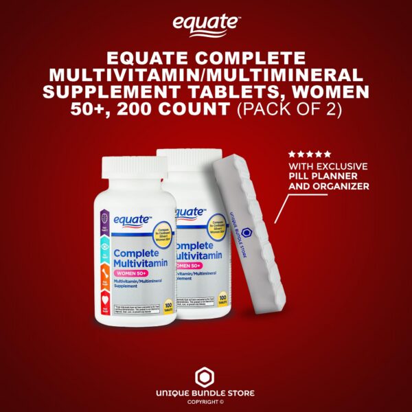 Tabletas para mujeres 50+ Equate multivitamínico completo