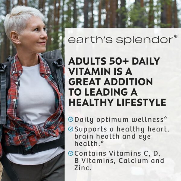 Version 1.0.0 Tabletas multivitamínicas Earth's Splendor para adultos mayores