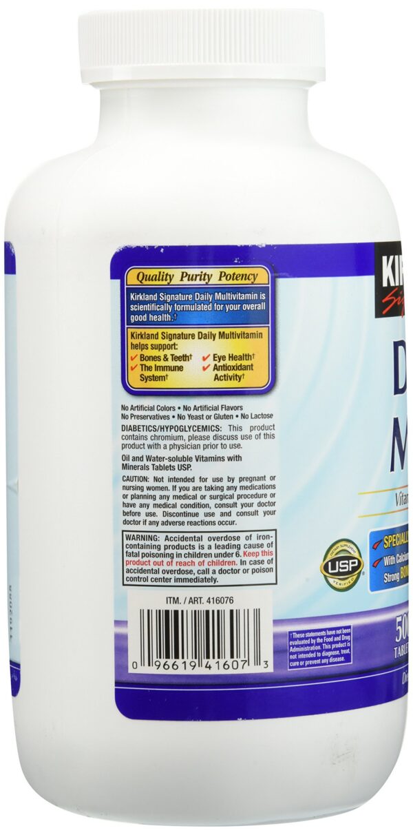 Tabletas multivitamínicas Kirkland Signature diarias