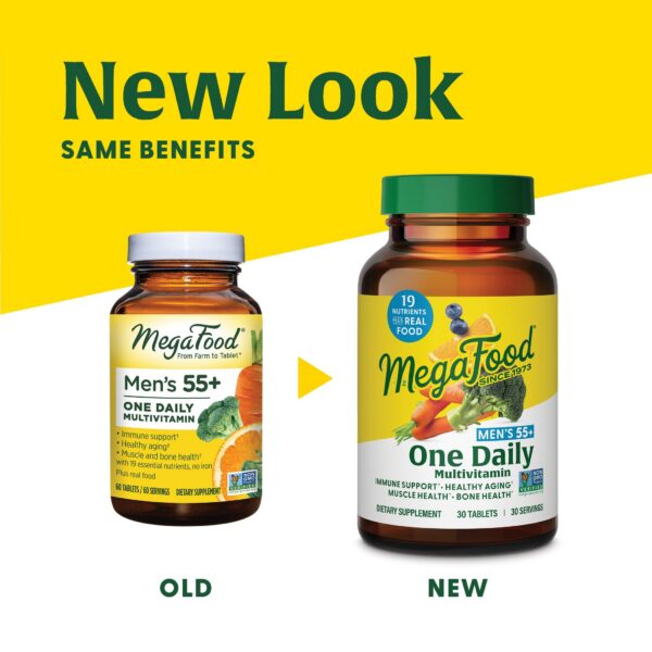Version 1.0.0 Tabletas multivitamínicas MegaFood para hombres mayores