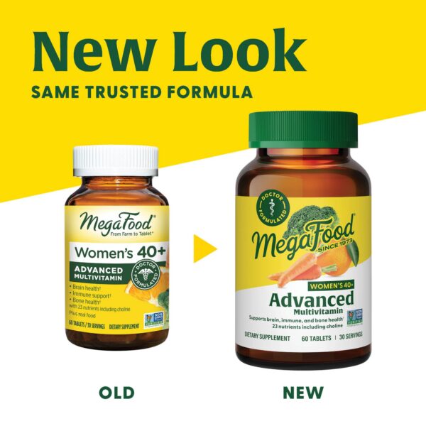 Tabletas multivitamínicas MegaFood mujeres mayores de 40 años