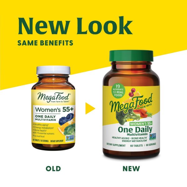 Tabletas multivitamínicas MegaFood para mujeres 55+